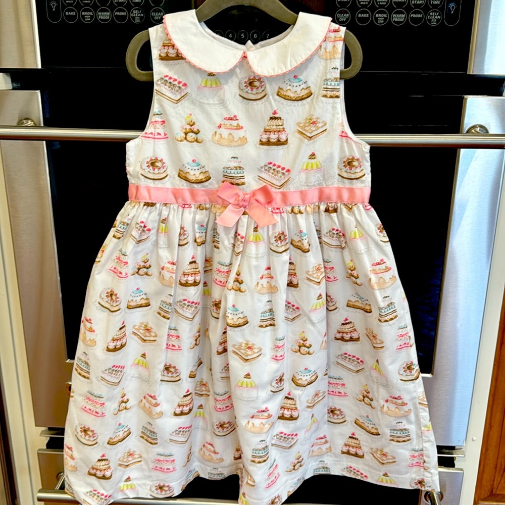 Confiture - White Birthday Cake Dress - Size: 6-7Y